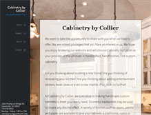 Tablet Screenshot of cabinetrybycollier.com
